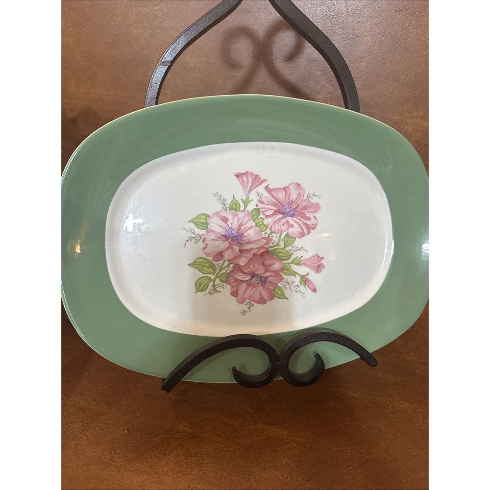 Vintage Taylor Smith and Taylor CONVERSATION - FLORAL PATTERN Serving Dish13X10
